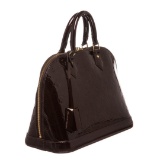 Louis Vuitton Vernis Amarante Leather Monogram Alma PM Bag