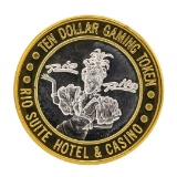 .999 Silver Rio Suite Hotel & Casino $10 Casino Limited Edition Gaming Token
