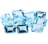 51.59 ctw Emerald Cut Natural Blue Topaz Parcel