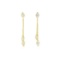 Diamond Shaped Detail Earrings - Gold Plated