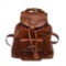 Gucci Brown Leather Drawstring Bamboo Mini Backpack