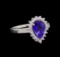 14KT Two-Tone Gold 1.92 ctw Tanzanite and Diamond Ring