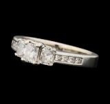 1.09 ctw Diamond Ring - 14KT White Gold