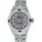 Rolex Stainless Steel VVS Diamond and Emerald DateJust Ladies Watch