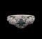 1.30 ctw Fancy Blue Diamond Ring - 14KT White Gold