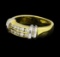0.37 ctw Diamond Ring - 14KT Yellow and White Gold