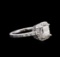 1.82 ctw Diamond Ring - 14KT White Gold