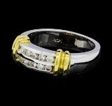 0.32 ctw Diamond Ring - 14KT White and Yellow Gold