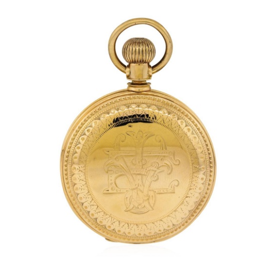 Antique J.P. Stevens Pocket Watch - 14KT Rose Gold