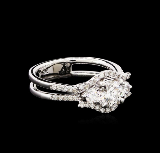 1.22 ctw Diamond Ring - 18KT White Gold