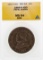 1866-R 4 Soldi Italian Papal States Coin ANACS MS64BRN