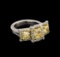14KT Two-Tone Gold 4.21 ctw Diamond Ring