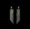 Dangle Crystal Teardrop Earrings - Rhodium Plated