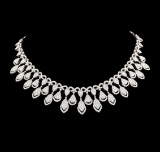 31.04 ctw Diamond Necklace - 18KT White Gold