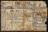 February 16, 1771 New York 1 Pound Colonial Currency Note