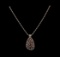 14KT Two-Tone Gold 1.61 ctw Diamond Pendant With Chain