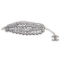Chanel Metallic Gray Six Strand Faux Pearl Bracelet