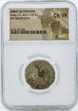 58 BC Indo Scythians Azes I/II AR Tetradrachm Coin NGC Ch VF