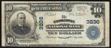 1902 $10 Charleston West Wirginia National Currency Note CH# 3236