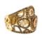 1.09 ctw Black and White Diamond Ring - 18KT Yellow Gold
