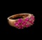 1.70 ctw Pink Tourmaline and Diamond Ring - 10KT Rose Gold