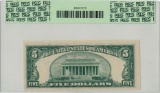 1950B PCGS CN 63PPQ $5 Federal Reserve Note
