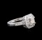 1.37 ctw Diamond Ring - 14KT White Gold