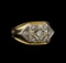 0.61 ctw Diamond Ring - 14KT White and Yellow Gold
