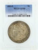 1883-S $1 Morgan Silver Dollar Coin PCGS AU55