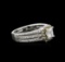 14KT White Gold 1.05 ctw Diamond Ring