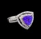 14KT Two-Tone Gold 2.25 ctw Tanzanite and Diamond Ring