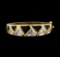 1.60 ctw Diamond Bangle Bracelet - 14KT Yellow Gold