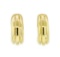Indent Design Hoop Earrings - Gold Plated