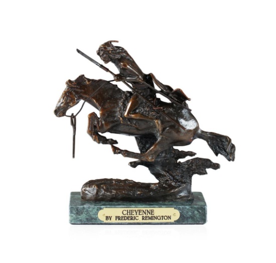 Cheyenne Bronze Replica By Frederic Remington
