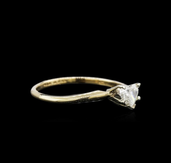 0.27 ctw Diamond Solitaire Ring - 14KT Yellow Gold