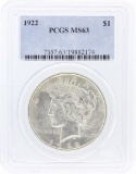 1922 PCGS MS63 Peace Silver Dollar