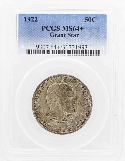 1922 Grant Star Memorial Commemorative Half Dollar Coin PCGS MS64+
