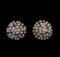 14KT White Gold 1.81 ctw Diamond Earrings