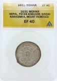 1631 Nepal Patan Kingdom Mohar Coin ANACS EF40