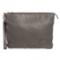 Gucci Gray Leather Soho Large Travel Pouch Wristlet
