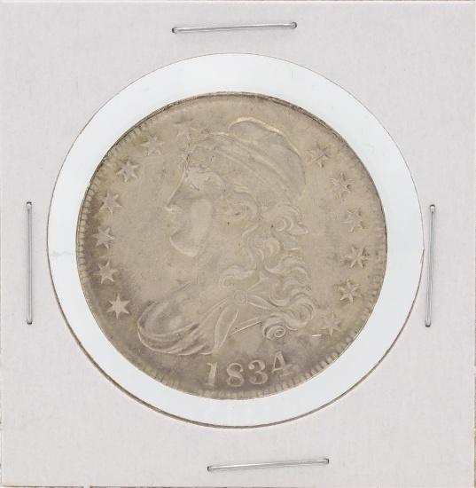 1834 Capped Bust Half Dollar Silver Coin