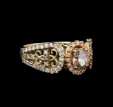 14KT Two-Tone Gold 1.12 ctw Diamond Ring