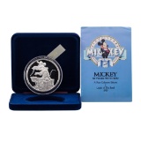 1988 Rarities Mint Walt Disney Mickey 60 Years With You 5 oz .999 Silver Coin w/