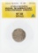 1719-1748 Rupee Mughal Muhammad Shah Shahjahanabad Damaged Coin ANACS VF30 Detai