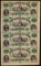 Uncut Sheet of $5 Citizens Bank of Louisiana Obsolete Notes