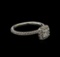 0.92 ctw Diamond Ring - 14KT White Gold