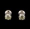 14KT White Gold 1.20 ctw Diamond Solitaire Earrings