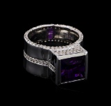 Crayola 3.5 ctw Amethyst and White Sapphire Ring - .925 Silver