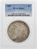 1889 $1 Morgan Silver Dollar Coin PCGS MS63