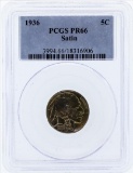 1936 Buffalo Proof Nickel PCGS PR66 Satin